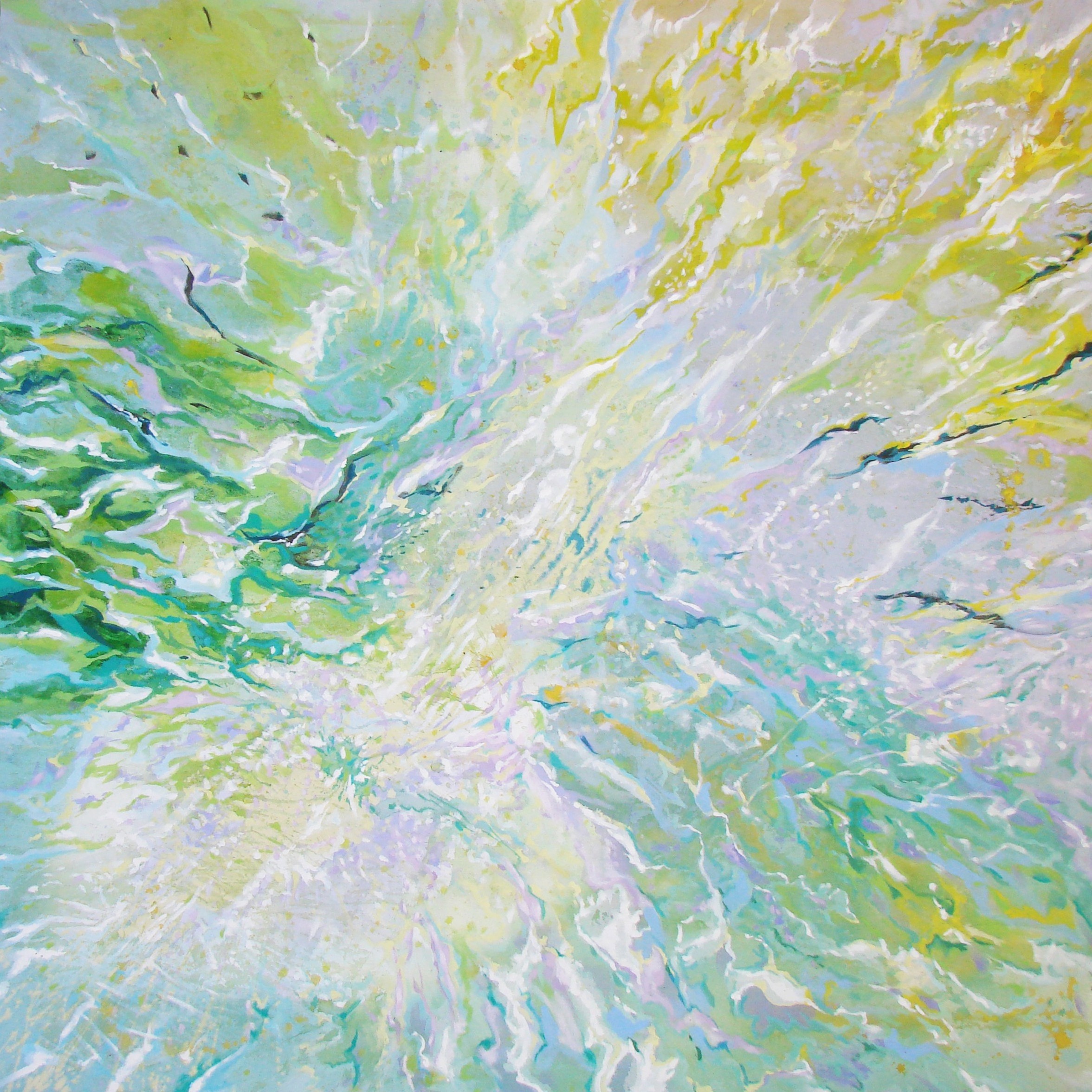 Art series - Pinturas - Implosion y espaciales - 17. Naturaleza Humana.. Esperando el tren Buenos Aires WatsOnArt Josie Watson Arte