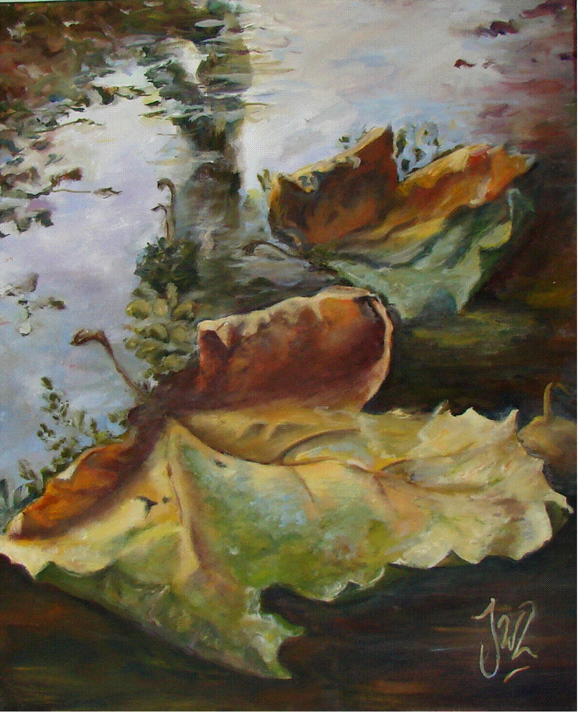 Art series - Pinturas - Oil paintings - 13 Esperando el tren Buenos Aires WatsOnArt Josie Watson Arte