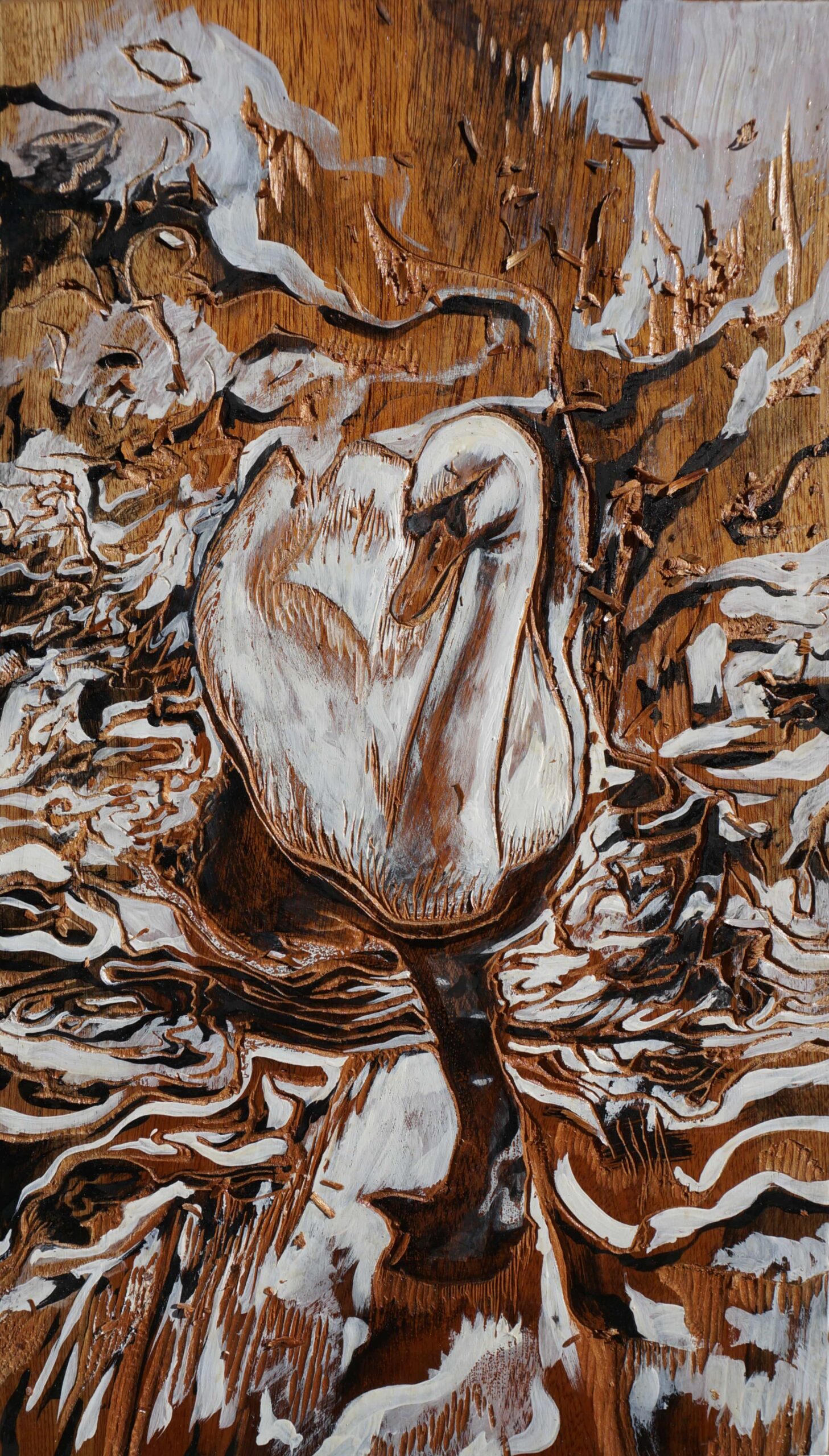 Mx Jo Watson watsonart - Art series - Pinturas - Zeitgeist - 20. Cisne 1